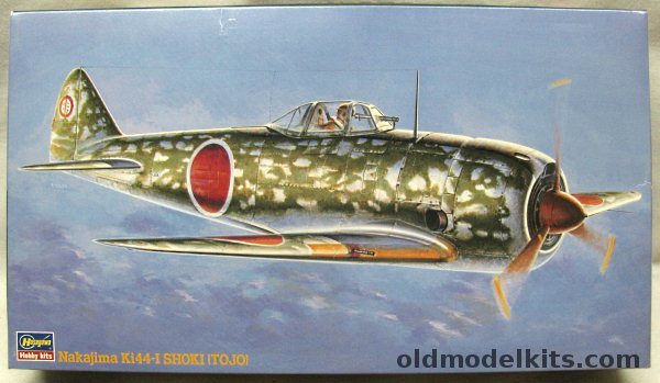 Hasegawa 1/48 Nakajima Ki-44-I Shoki Tojo - Akeno Army Flying School 1943 / 47th Flight Company Sq 1942 / 8th Prototype 47th Flight Company Sq Capt Yasuhiko Kuroe Saigon December1941, JT122 plastic model kit